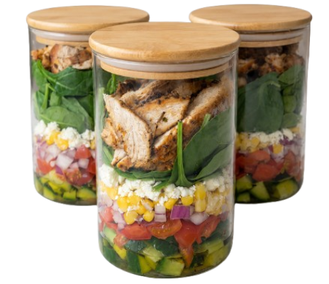 Material Saladas no Pote